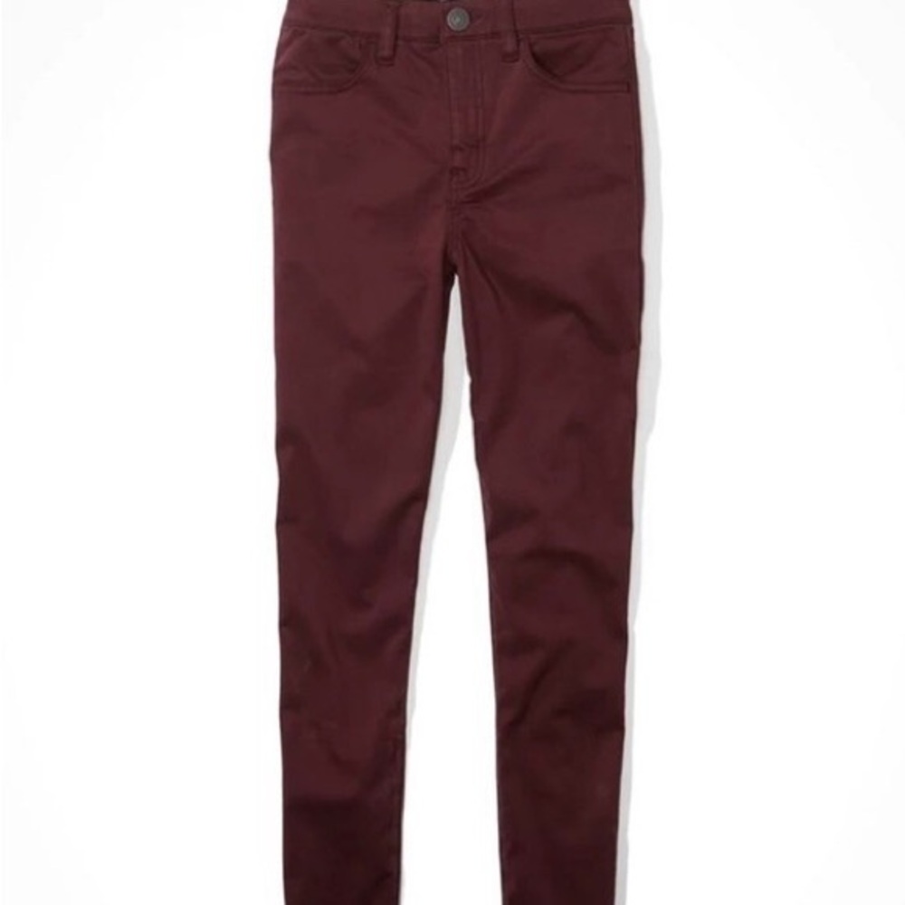 American‎ Eagle Women’s Burgundy Hi-Rise Jegging, X-Short